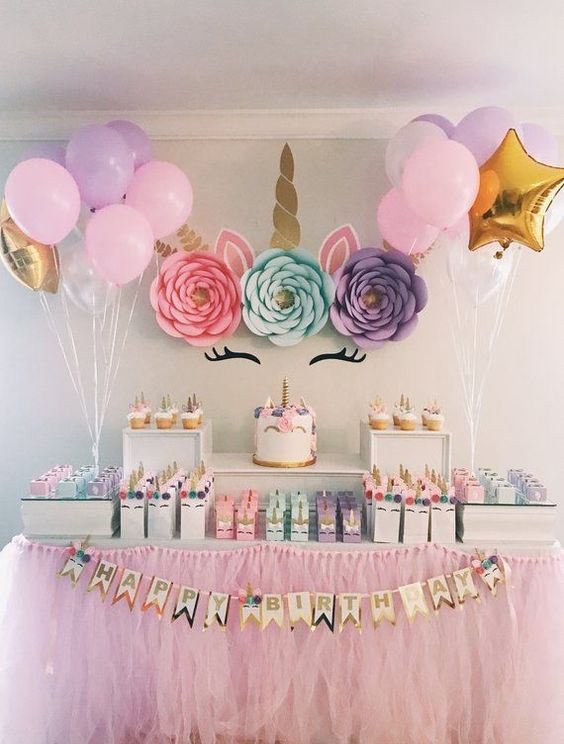 unicorn birthday party supplies and decorations