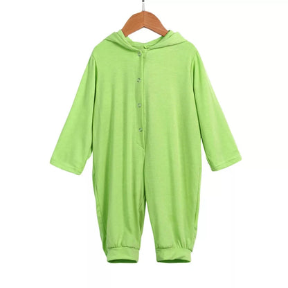 Baby Dinosaur Long Sleeve Romper with Hood Soft Unisex Jumpsuit Onesie