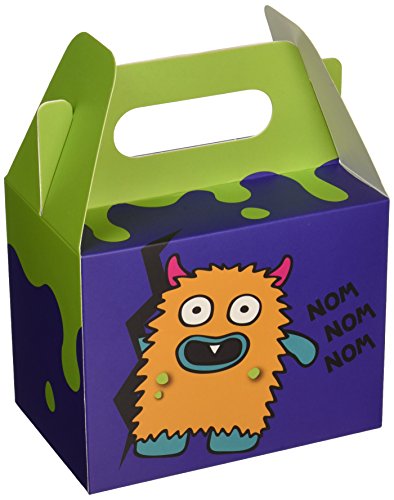 Ginger Ray Monster Madness Kids Party Boxes (5 Pack), Mixed