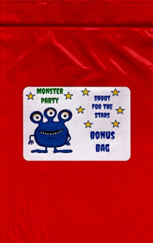 Silly Monsters Kid's Birthday Party Decorations Tableware Bundle (1 Tablecover, 50 Cupcake Picks & Baking Cups, 16 Napkins, 8 Plates & Bonus Bag) by Multiple