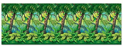 Jungle Trees Backdrop Party Accessory (1 count) (1/Pkg)