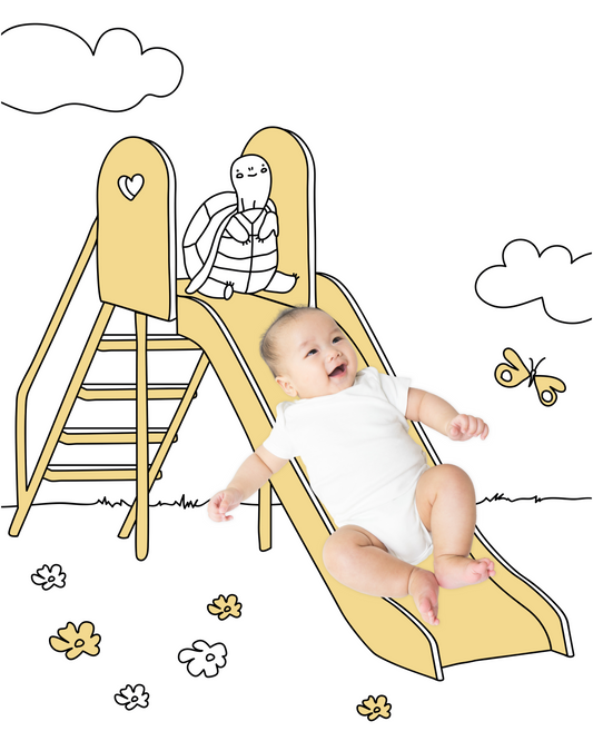 Slide Park Sketch Baby Photo Backdrop Photo Prop Background Monthly Pictures Milestone Backdrop