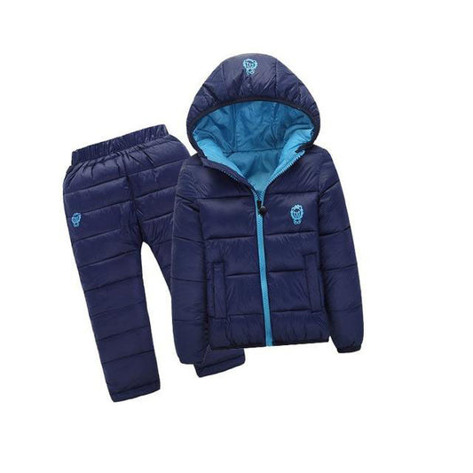 Snow Suits for Kids Waterproof Down Jacket and Pants Unisex