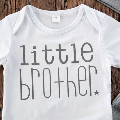 Little Brother Onesie Pant and Hat Coming Home From the Hospital Outfit Baby Shower Gift