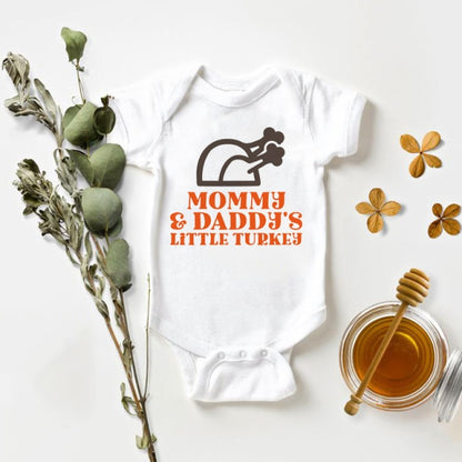 My Rolls are Homemade Bodysuit Funny Thanksgiving Outfit for Boys Girls My First Thanksgiving Onesie daddy's little turkey mommy's little turkey