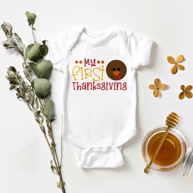 My Rolls are Homemade Bodysuit Funny Thanksgiving Outfit for Boys Girls My First Thanksgiving Onesie