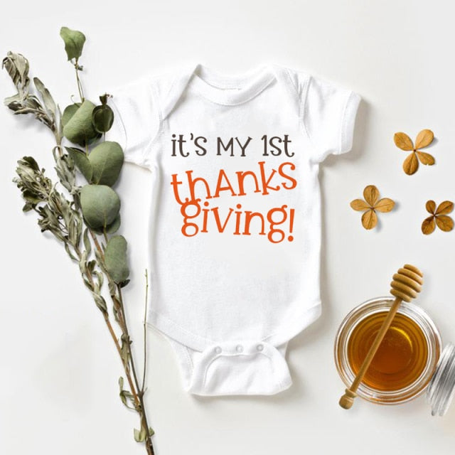 My Rolls are Homemade Bodysuit Funny Thanksgiving Outfit for Boys Girls My First Thanksgiving Onesie