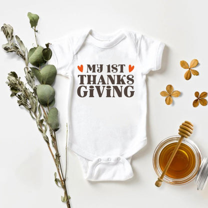 My Rolls are Homemade Bodysuit Funny Thanksgiving Outfit for Boys Girls My First Thanksgiving Onesie