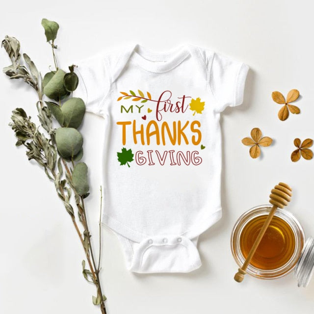 My Rolls are Homemade Bodysuit Funny Thanksgiving Outfit for Boys Girls My First Thanksgiving Onesie