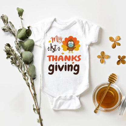 My Rolls are Homemade Bodysuit Funny Thanksgiving Outfit for Boys Girls My First Thanksgiving Onesie