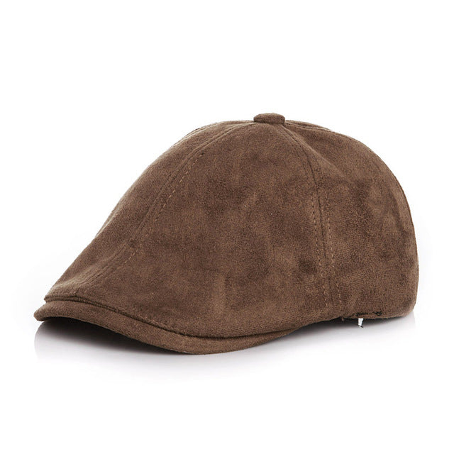 Toddler Boy Suede Newsboy Beret Hats