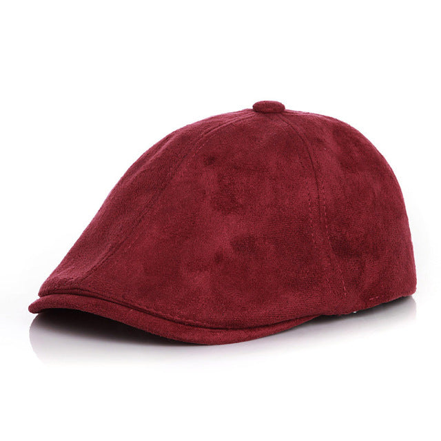 Toddler Boy Suede Newsboy Beret Hats