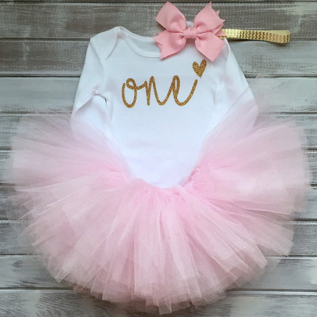 Girls First Birthday Tutu Outfit Sets Many Prints and Colors Available