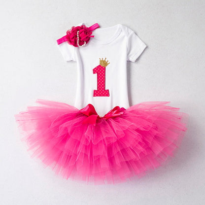 Girls First Birthday Tutu Outfit Sets Many Prints and Colors Available