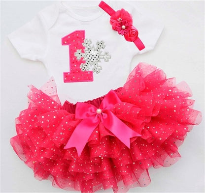 Girls First Birthday Tutu Outfit Sets Many Prints and Colors Available