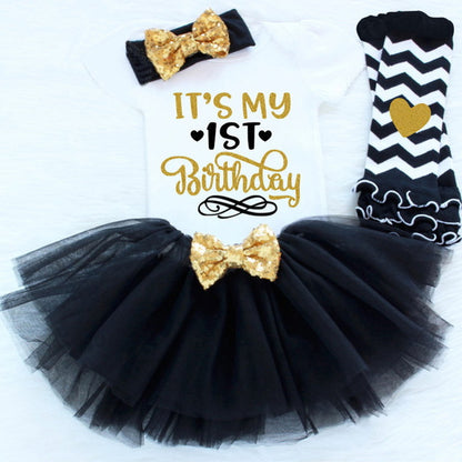 Girls First Birthday Tutu Outfit Sets Many Prints and Colors Available