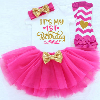 Girls First Birthday Tutu Outfit Sets Many Prints and Colors Available