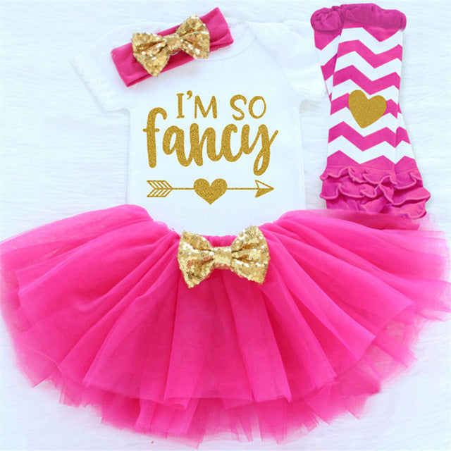 Girls First Birthday Tutu Outfit Sets Many Prints and Colors Available