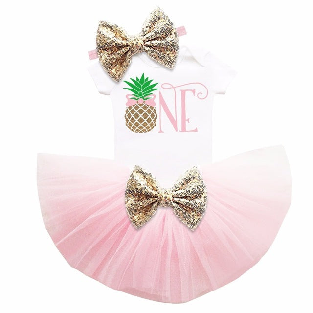 Girls First Birthday Tutu Outfit Sets Many Prints and Colors Available