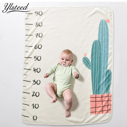 Infant Photo Prop Super Soft Flannel Baby Milestone Blanket Baby Shower Gift 5 design options